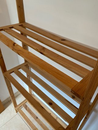 Estantería de madera 151x65x30cm