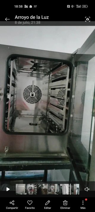 Horno de convección con vapor (No negociable)