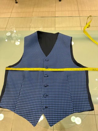 Gilet Daniele Bruno Uomo Fantasia Cerchi Blu