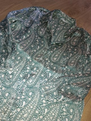 Camisa Cortefiel Estampada Verde Talla M