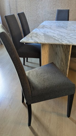 Mesa de comedor mármol blanco