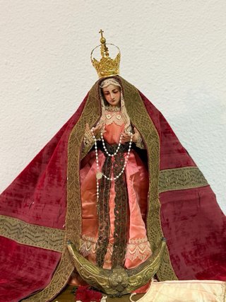 Virgen Dolorosa terracota.