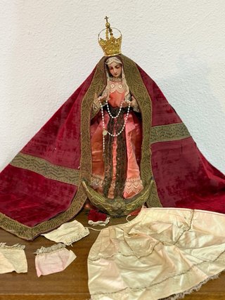 Virgen Dolorosa terracota.