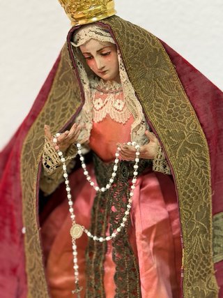 Virgen Dolorosa terracota.