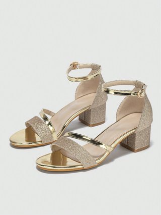 Tacones dorados