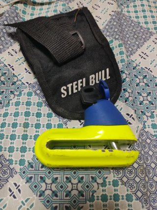 Candado Antirrobo Luma Azul y Amarillo