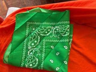 Pañuelo verde estilo bandana sin estrenar