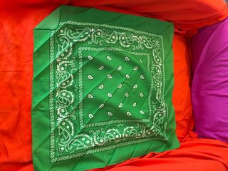 Pañuelo verde estilo bandana sin estrenar