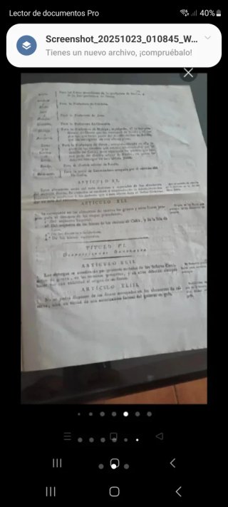 Documentos antiguos 1812