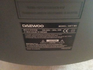 TV Daewoo 21 pulgadas Plata
