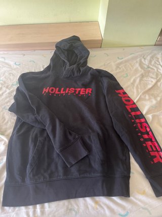 Sudadera Hollister Negra con Logo