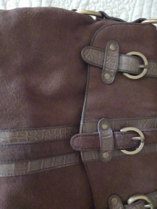 Bolso vintage mujer marrón