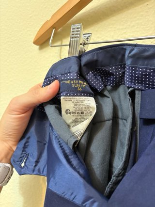 Traje azul marino Easy Wear Slim Fit talla 44/36