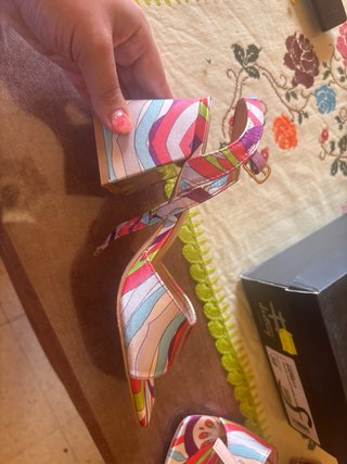 Zapatos de tacón Destroy multicolor talla 38
