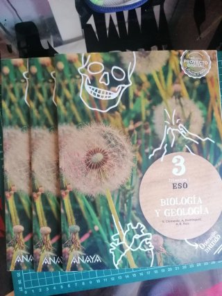 Libro biología geologia 3 ESO editorial Anaya