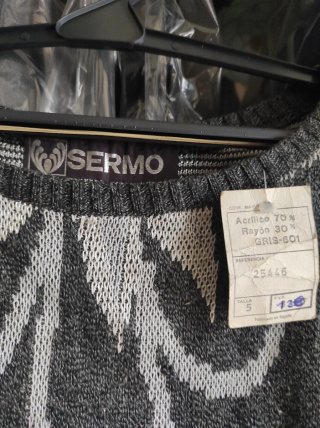 Jersey Sisa SERMO Flores Gris y Amarillo