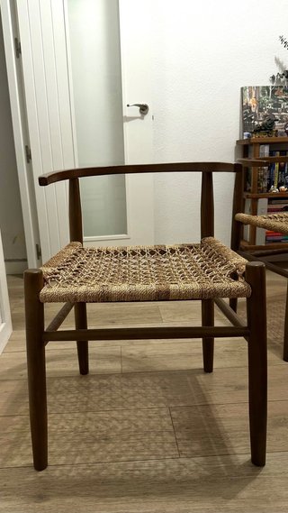 Silla de ratán asiento tejido moderna Sklum (4)