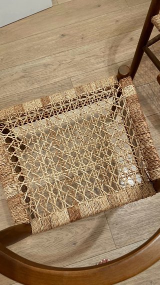 Silla de ratán asiento tejido moderna Sklum (4)