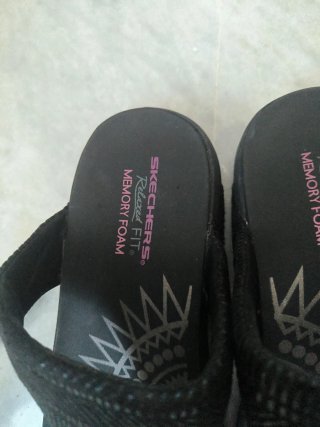 Sandalias Skechers Mujer Negras