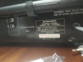 Pioneer TX-608L Sintonizador Plata