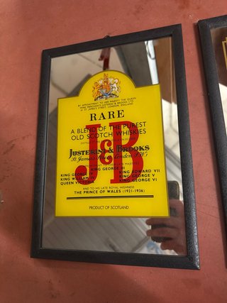 Lotto 2 quadri specchio vintage J&B Corona