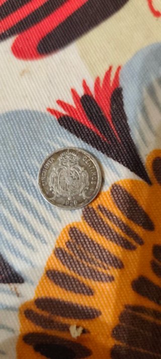 Moneda Alfonso XIII 50 Céntimos Plata