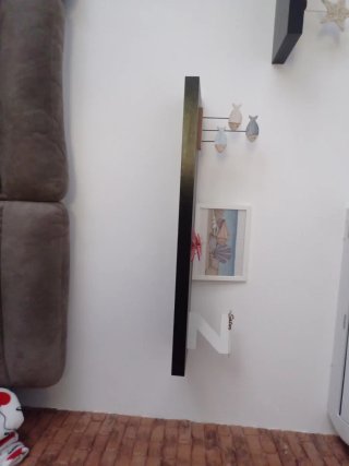 Mueble salón/dormitorio color wengué