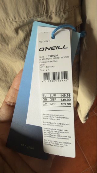 Chaqueta cortavientos O'Neill Beige