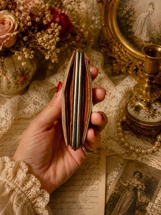 Porte billets antico madreperla Belle Époque
