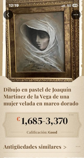 Cuadro Virgen María de Joaquín Martínez de la Vega