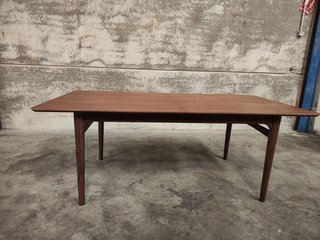 Mesa extensible Elan chapa y madera maciza de nogal 200 (260) x 100 cm FSC Mix Credit