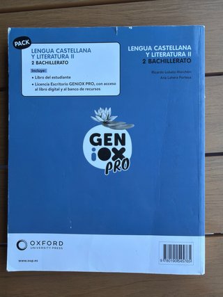 Libro Lengua y Literatura 2° Bach. Ed. Oxford