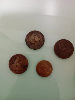 Lote de monedas cobre