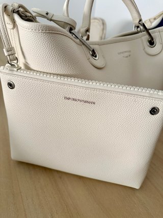 Bolso shopper Emporio Armani piel granulada