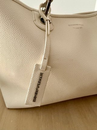 Bolso shopper Emporio Armani piel granulada