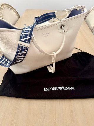 Bolso shopper Emporio Armani piel granulada