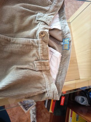 Pantalón pana hombre talla 48 Sky blue