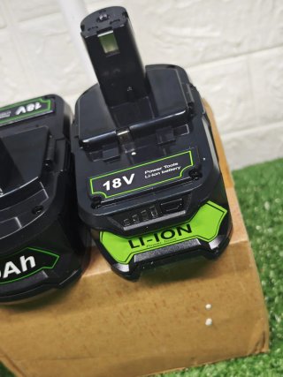 2 Baterías 8.0 Ah 18V Li-Ion Ryobi
