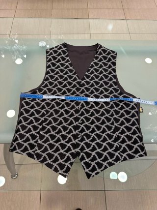 Gilet uomo con foulard organza
