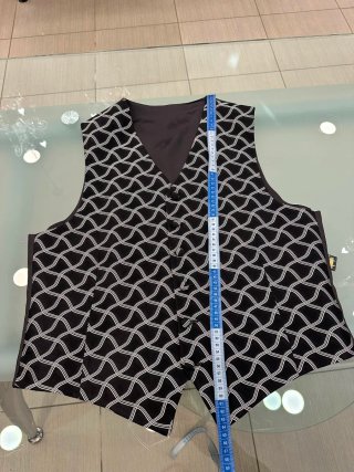Gilet uomo con foulard organza