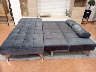 Sofá Cama Chaise Longue Gris
