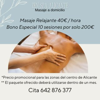 Masaje Relajante Profesional