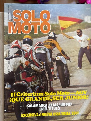 Lote 9 revistas Solo Moto (5€ unidad)