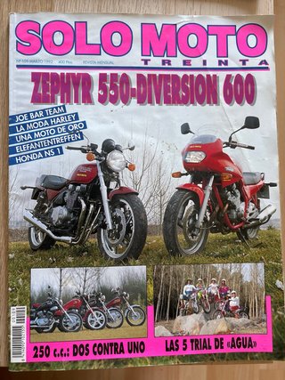 Lote 9 revistas Solo Moto (5€ unidad)