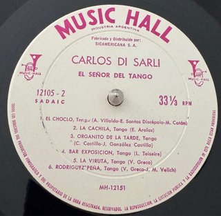 Carlos Di Sarli LP - El Señor del Tango
