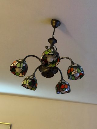 Lámpara Tiffany Vintage Multicolor