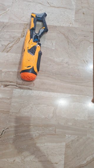 Pistola Nerf Juguete Naranja y Negra