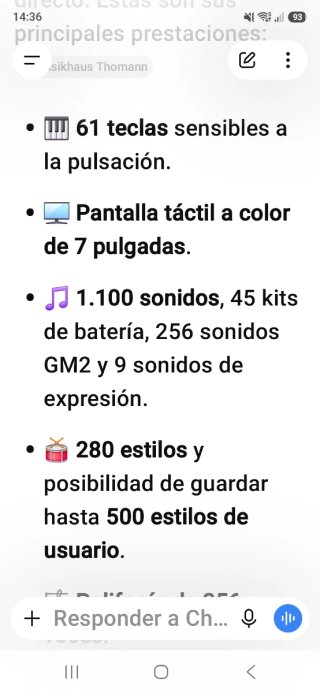 Teclado Sintetizador ESCUCHO OFERTAS RAZONABLES