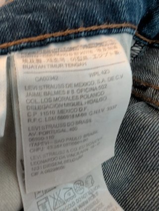 Pantalón Levi's 504 Talla 38x34 Azul