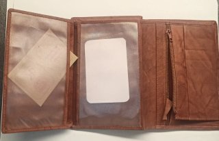 Cartera Kalesa Original Cuero Marrón 10x15cm